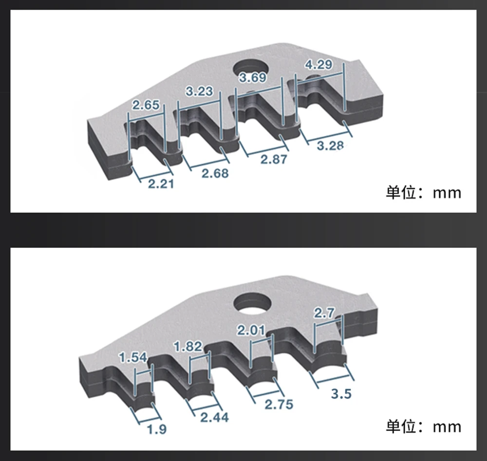 SN-58B Drahtcrimpzange 0,25-1,5mm² Set mit Box TAB 2.8/4.8/6.3 SM2.5 XH2.54 Anschlüsse für Elektrische Handwerkzeuge – Detail 4