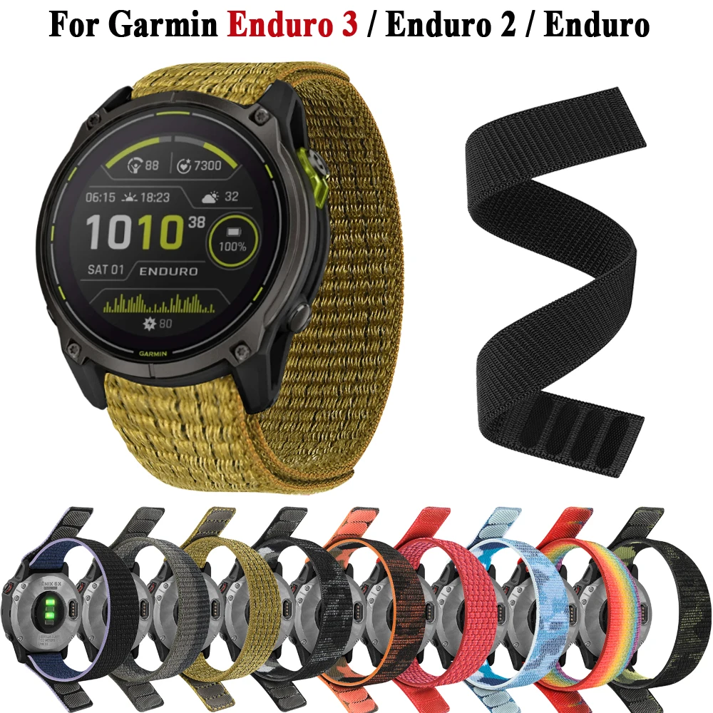 Premium Sport Nylon Wrist Strap - Durable and Adjustable Watchband, 26-22mm