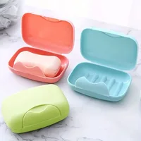 1PC Handmade Soap Box Waterproof Leak-proof Soap Box With Lid With Latch Soap Case 1