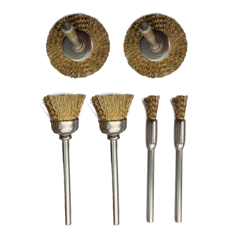 

9pcs/Set Wire Brushes Kit Bowl Type 15mm Straight Type 8mm T Type 22mm Suitable For Portable-Tools High-Quality Small-Diameter