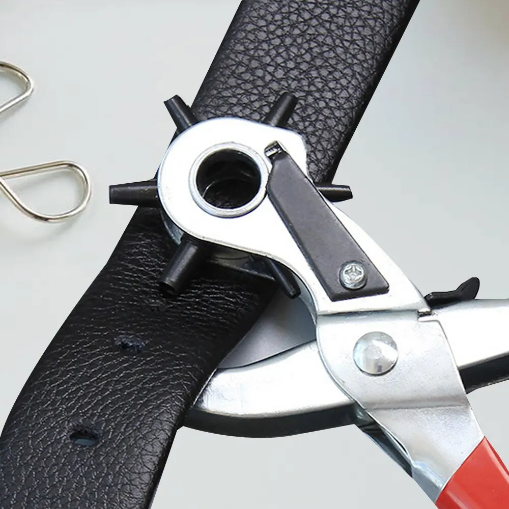Perforateur de ceinture en acier au carbone multifonctionnel, outils en cuir,  outil de poinçonnage, artisanat - AliExpress