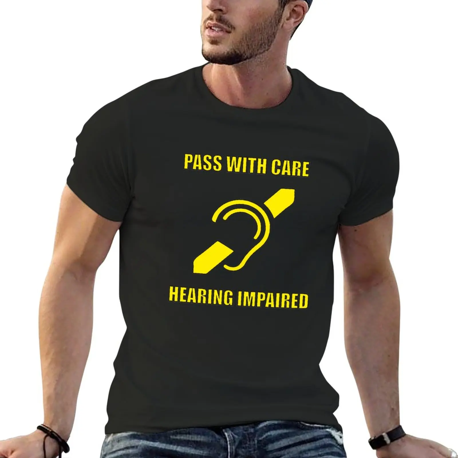 

New hearing impaired T-Shirt sweat shirts t-shirts man boys animal print shirt funny t shirt plain t shirts men
