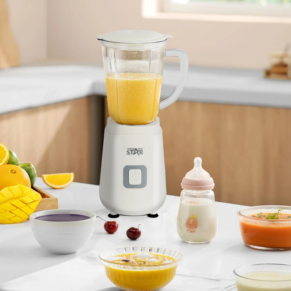 Kitchen Blender 600ML Electric Juicer EU/UK Plug Smoothie Milkshake Juice Maker Machine Automatic Fresh Squeezed Fruit Blender 6