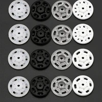 50set 7-21mm Black/White/Clear Plastic Round Snap Buttons Baby Doll Clothes Fasteners DIY Sewing Crafts Scrapbooking Accessories 1