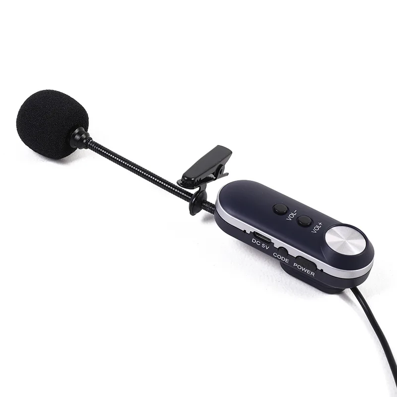 Saxophone Wireless Microphone UHF with Receiver and Transmitter Condenser Recording Live Show for Saxophone Musical Instrument