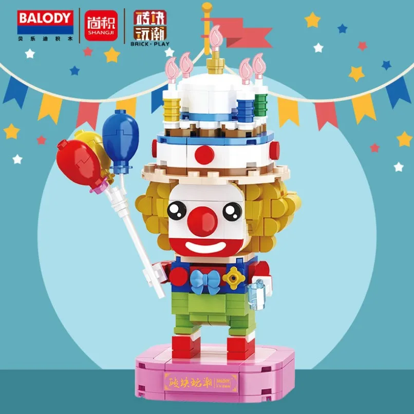 

Balody Small Blocks Cute Joker Character Building Bricks Toys for Children Present Clown Valentine Girls Gift Juguetes 20061