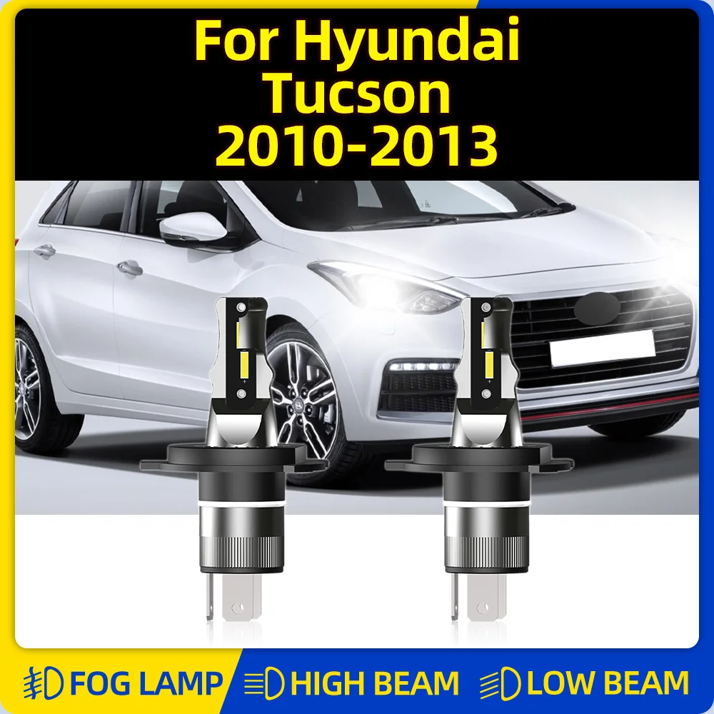 

20000LM H4 Canbus LED Headlight 120W Turbo Auto Lights 12V 6000K White Plug And Play For Hyundai Tucson 2010 2011 2012 2013