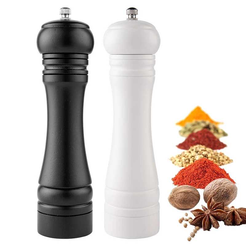 

Manual Salt and Pepper Grinder 8inch Spice Grinder Adjustable Ceramic Mill Kitchen Cooking BBQ Tools