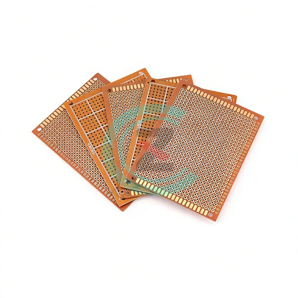 10pcs PCB 범용 보드 단일 측면 노란색 5*7CM,7 X 9Cm, PCB 보드..