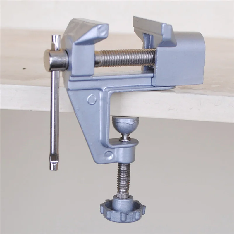 Mini Aluminum Table Bench Vise Multifunctional Work Clamp 1PC For DIY Craft Jewelry Repair