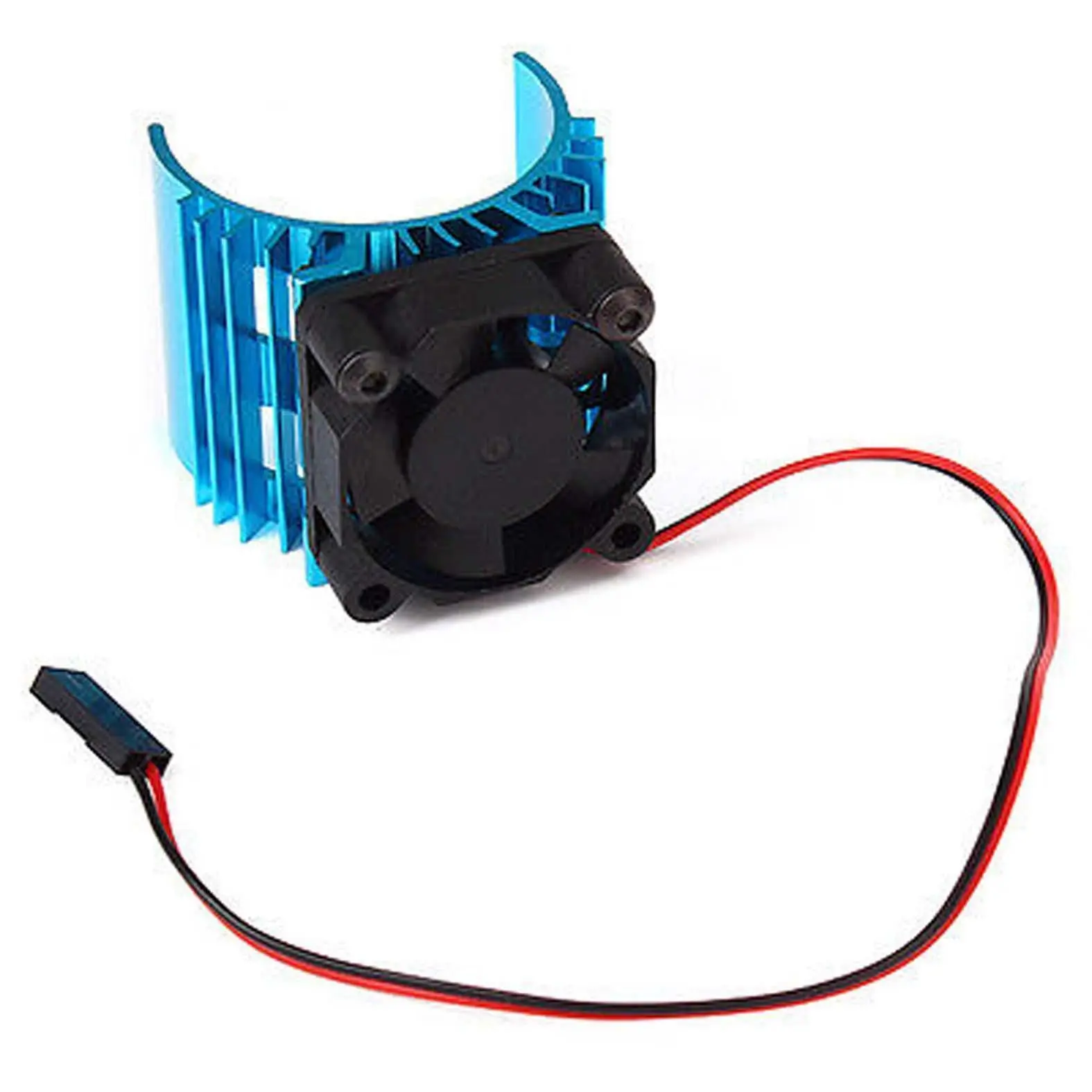 1/10 RC 자동차 540 550 3650 사이즈 모터용 5V 냉각 팬이 장착된 메타 히트 싱크