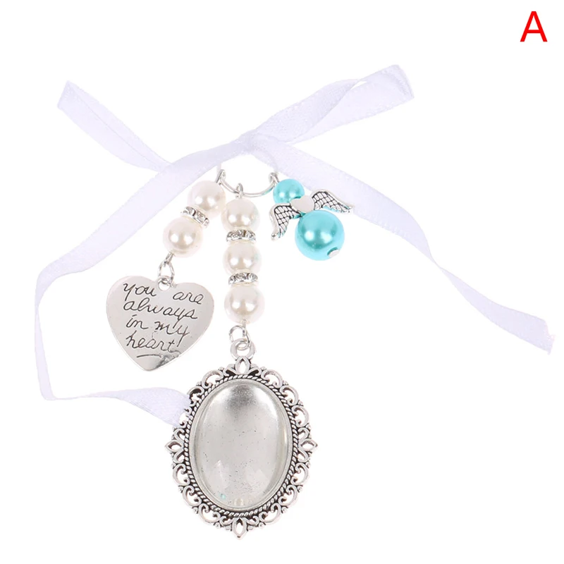 Bridal Bouquet Heart Photo Frame Memory Charm Wedding With Heart Beads Handmade