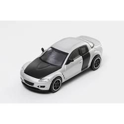 Luxury Diecast Alloy Car Collection with Display Box (RX8 Silver)