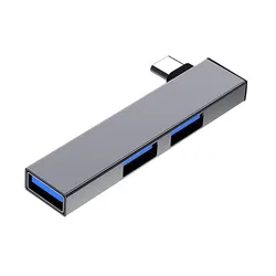 Compact Aluminum USB Hub with 3 - Port Expansion and Dual - Speed Connectivity (G - TYPEC)