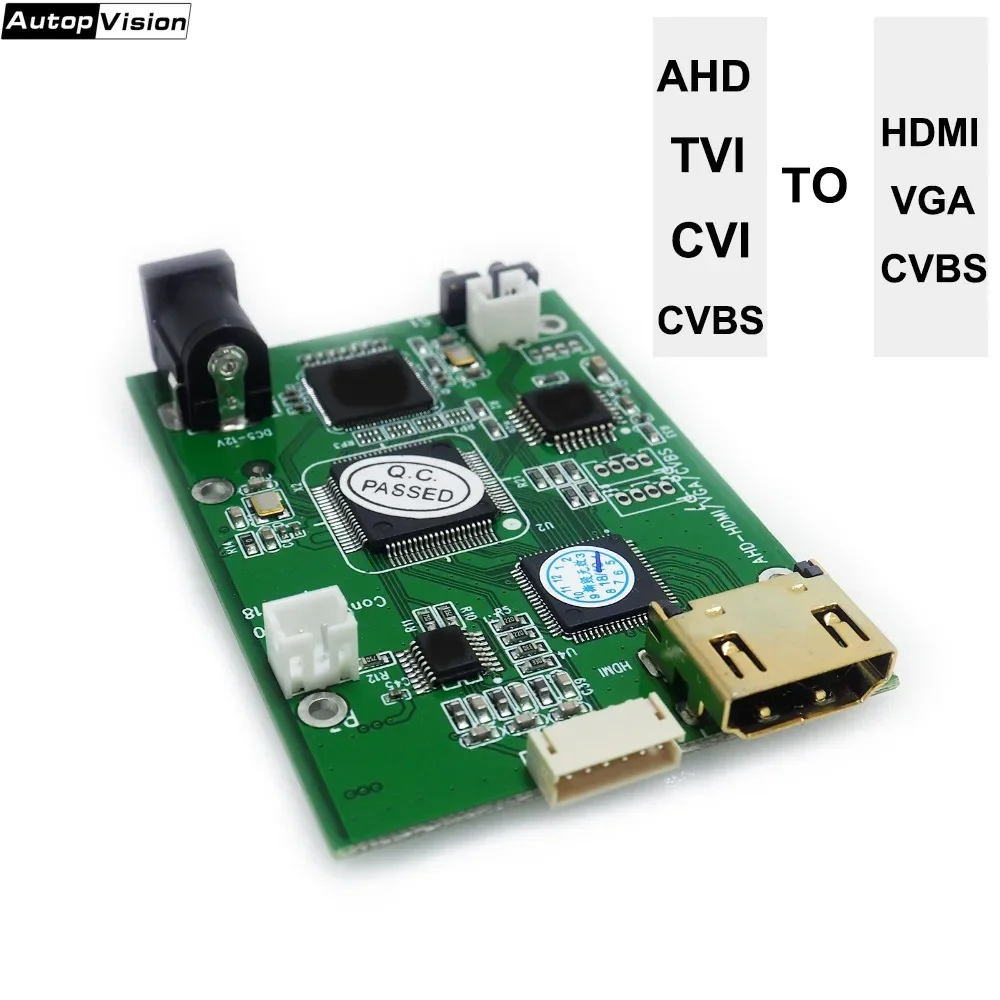 AHD41 4-in-1 HD Video Signal Convertor Board AHD TVI CVI CVBS signal to HDMI VGA CVBS signal convertor board AHD41