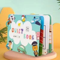 Quiet Busy Book Baby Montessori Material Toys Sticker Busy Board Matching Games Early Educational Learning Toys For Toddler 1
