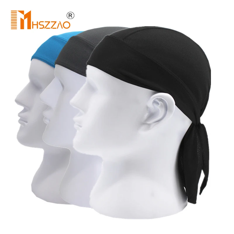 

Outdoor Riding Pirate Hat Quick-Drying Sports Turban Moisture Wicking Breathable Sunscreen Headgear Pirate Headscarf Cap