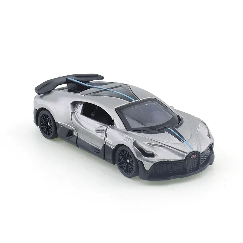 TSC 1/64 Bugatti Divo Carbon Grey/Metal Blue Car Alloy Toys Motor Vehicle Diecast Metal Model Kids Xmas Gift Toys for Boys 5