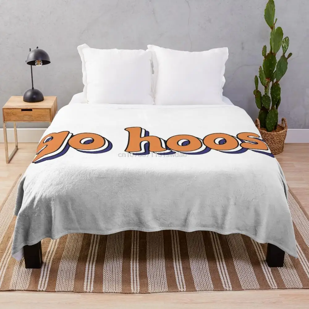 

Одеяло с надписью Go Hoos Groovy, пледы, диваны из трикотажа, декоративные бархатные термоодеяла для путешествий