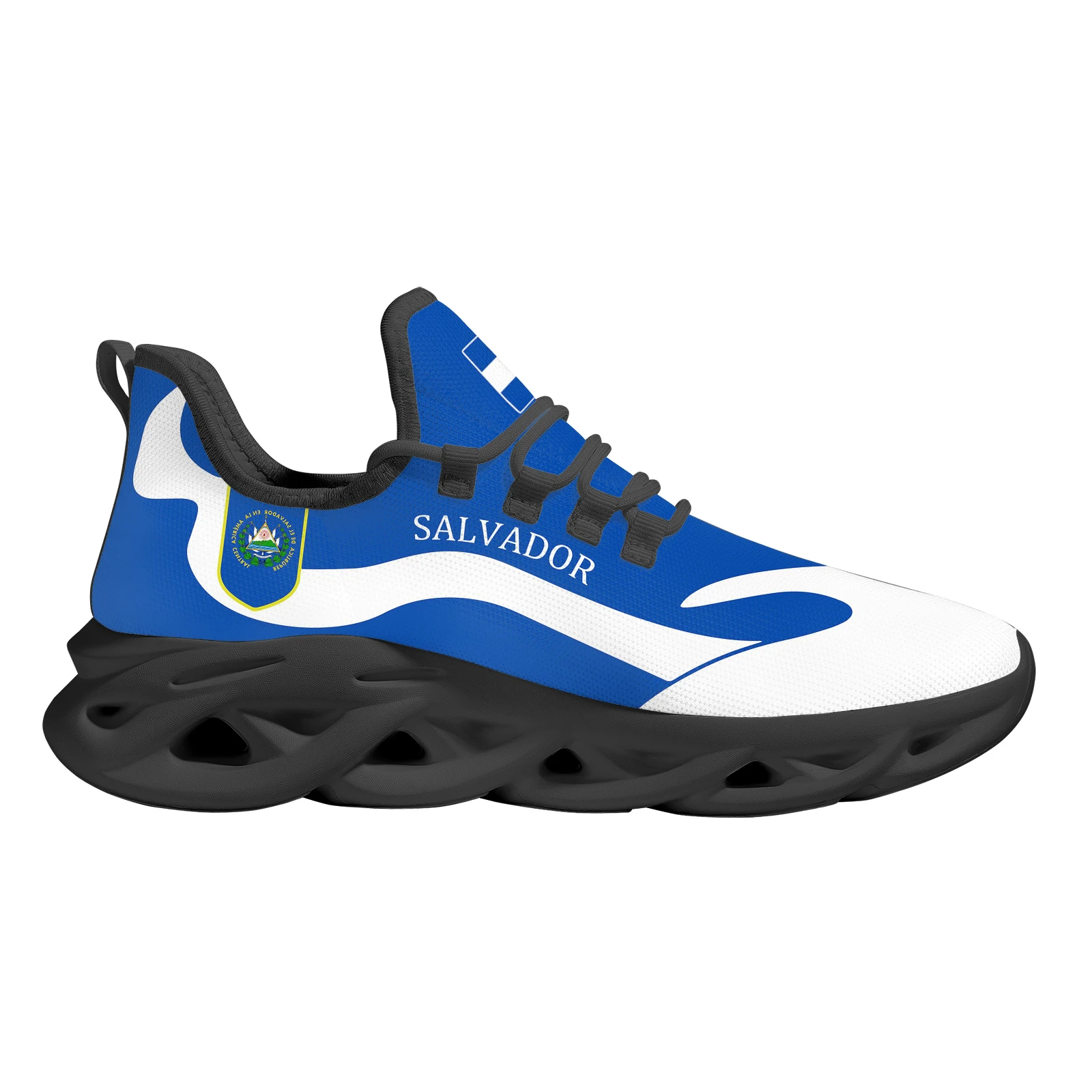 El Salvador/Tonga/Guatemala Flag Printing Soft Sole Sneakers Fashion Casual Outdoor Basketball Shoes New Non-slip Lace-up Shoes