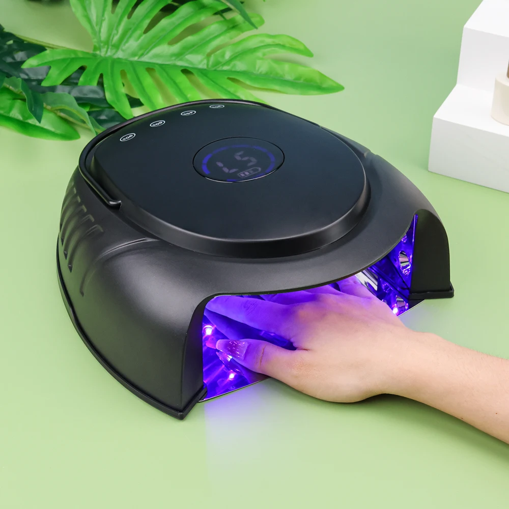 64W 무선 UV LED 네일 램프 매니큐어 충전식 프로스팅 네일 드라이어 경화 젤 폴리쉬 고출력 엄지 UV 라이트