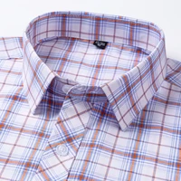 Chemises à carreaux pour hommes, manches longues, en coton, à carreaux, mode formelle, fine, douce, classique, basique, décontractée, vêtements masculins 6XL 5XL, nouvelle collection 2024 3