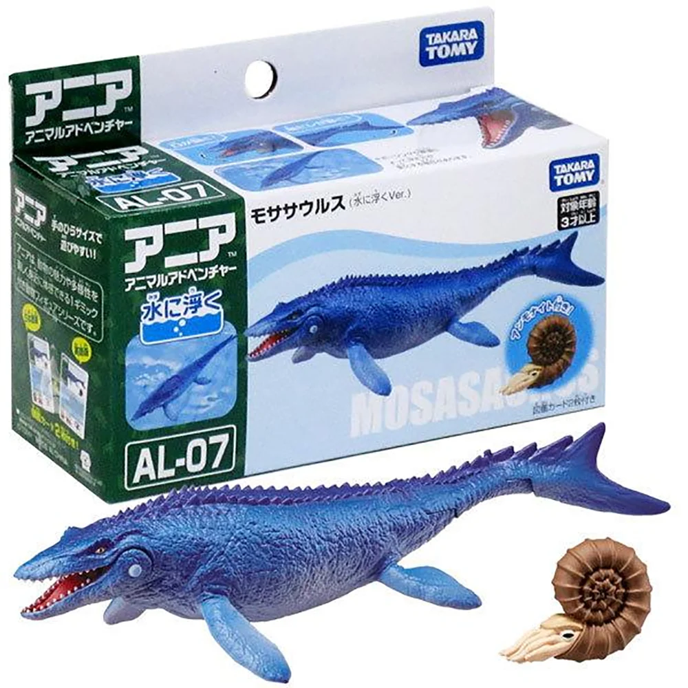 Takara Tomy tomica Ania animal adventure AL-07 Mosasaurus hot pop  educational kids action figure toys Diecast Resin baby dolls