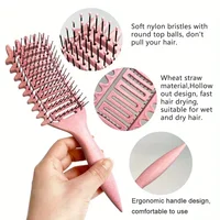 3 in 1 Curl Define Styling Brush Hollow Out Detangling Hair Brush Tangled Hair Comb Shaping Defining Curls Barber Styling Tools 2