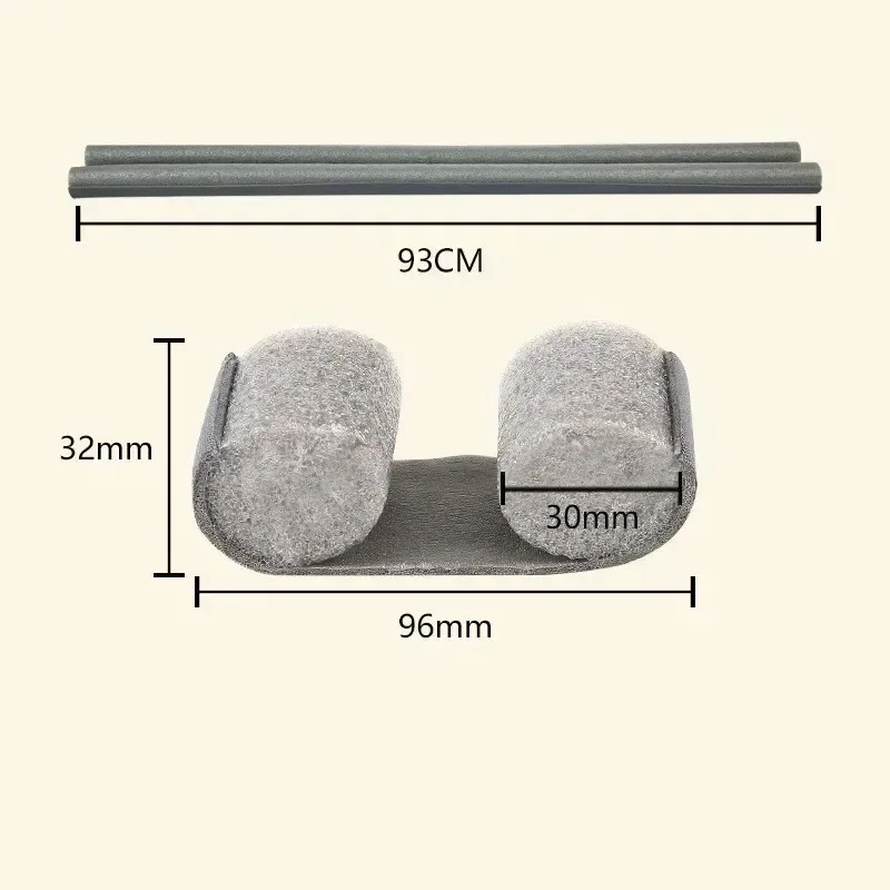 Bilateral Door Seam Door Bottom Sealing Strip Wind and Insect Proof Waterproof and Soundproof Sponge Strip Bedroom Gap
