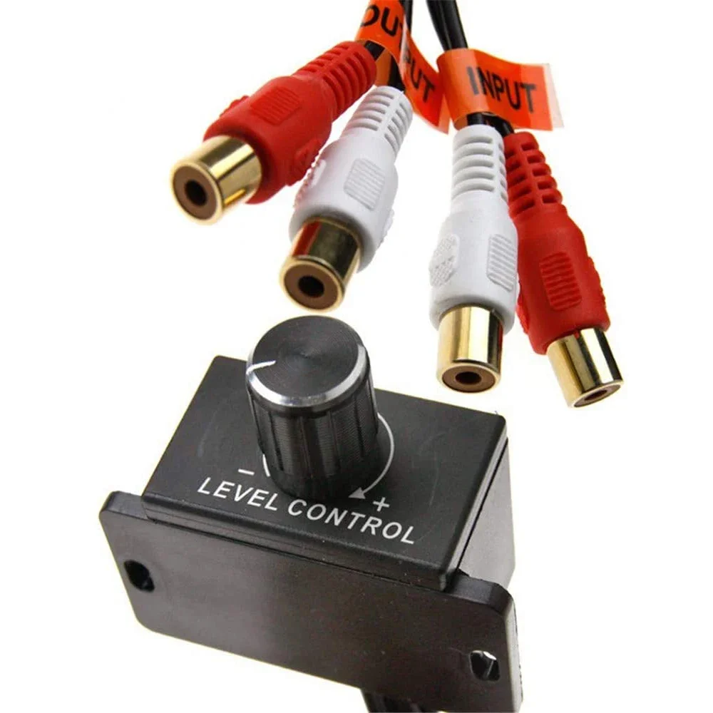 Car Speaker Car Audio Amplifier Bass RCA Level Remote Volume Control Knob LC-1 Universal Amplifier Volume Regulator Car Amplifier Wiring Kit
