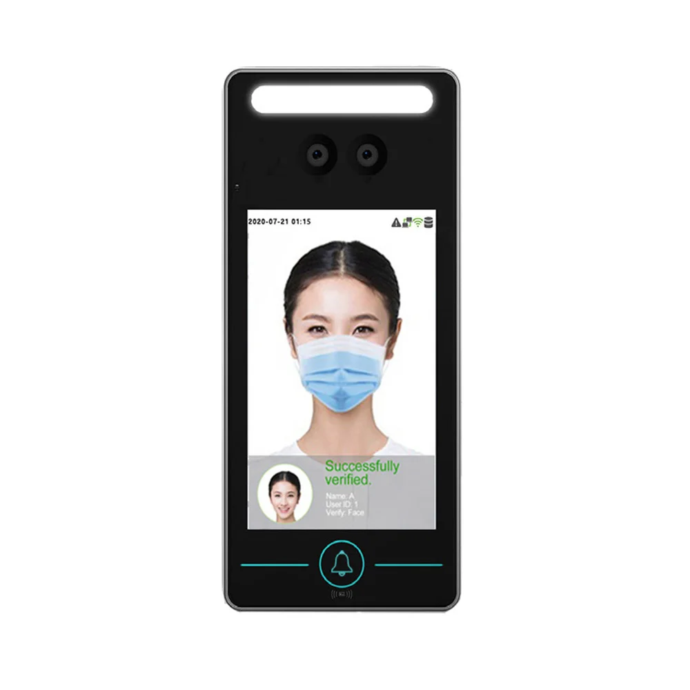 ZK Xface320 TCP/IP Dynamic Face Facial Recognition RFID Card Door Access Control System Time Attendance Machine 2 8inch high definition 2mp hd camera facial recognition dynamic face wifi access control time attendance machine rs485 api sdk