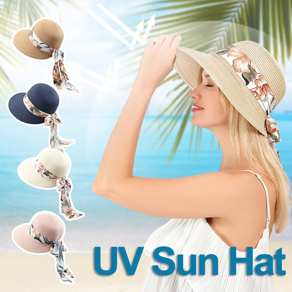 

Straw Foldable Floppy Up UPF50 Beach Womens Hats Summer Caps Sun Roll Hat Hat Baseball Caps Men's Beach Hats