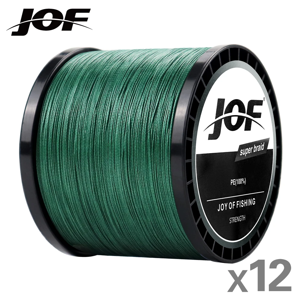 

JOF Sea Fishing Strong PE X12 X8 Braided Fishing Line 300M 500M 1000M 12 Strands 8 Strands22lb~149.9LB Original Fishing Line