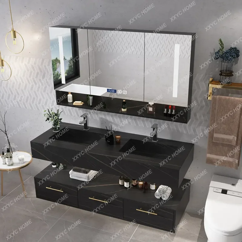 Bathroom Cabinet Combination Bathroom Wash Basin Cabinet Modern Minimalist Washbasin Hotel