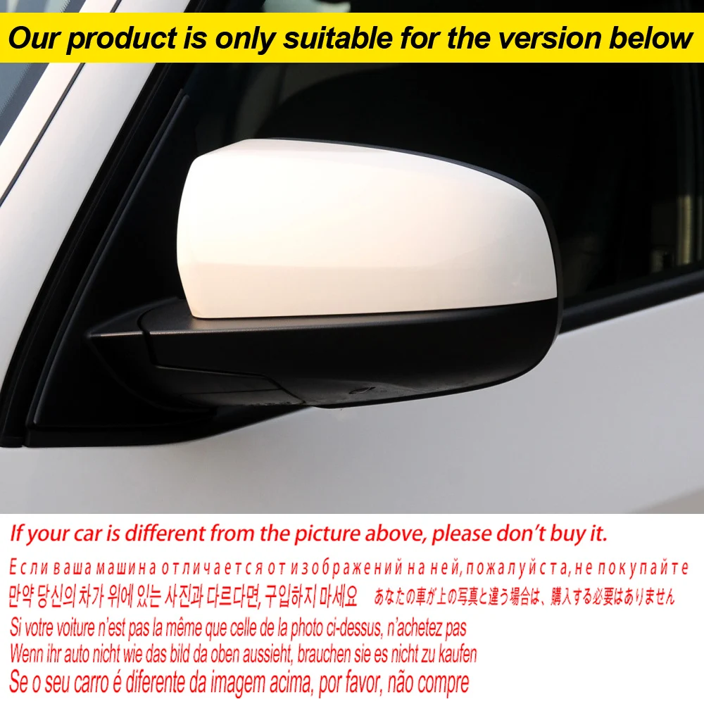 For BMW x5 E70 x6 E71 2008 2009 2010 2011 2012 2013 Car Side Wing Mirror  Cover Rear-View Caps Black high quality types