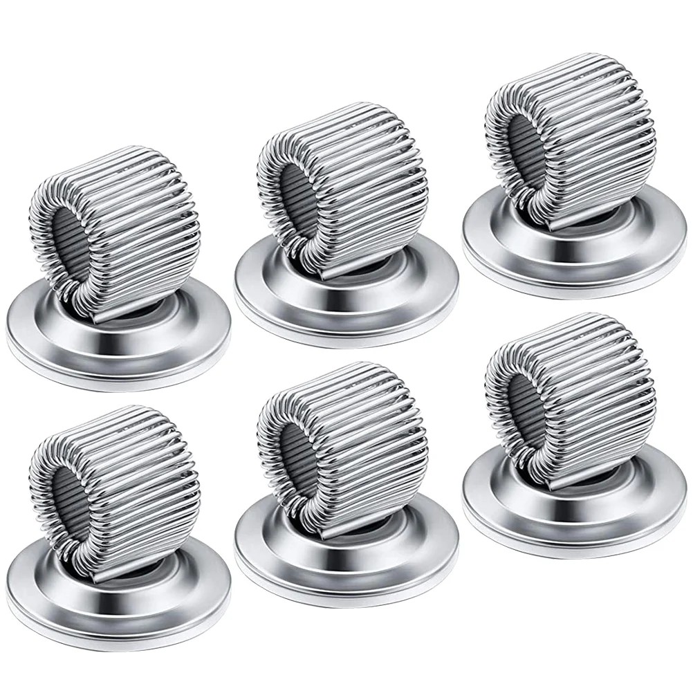 

6Pcs Iron Pen Holders Wear-resistant Pen Clips Professional Pen Springs Rings Office Supply