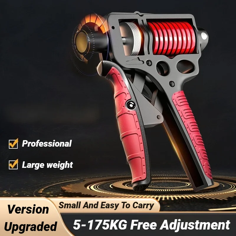 5-175Kg Adjustable Steel Spring Heavy Hand Grip Exercise Strengthener Gripper Finger Expander Arm Wrist Forearm Trainers
