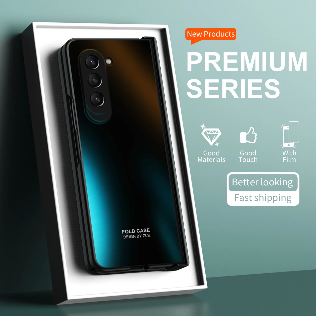 

Для Samsung Z Fold 5 Покрытие Закаленное стекло пленка чехол для Samsung Galaxy Z Fold 5 Fold5 Защита от царапин