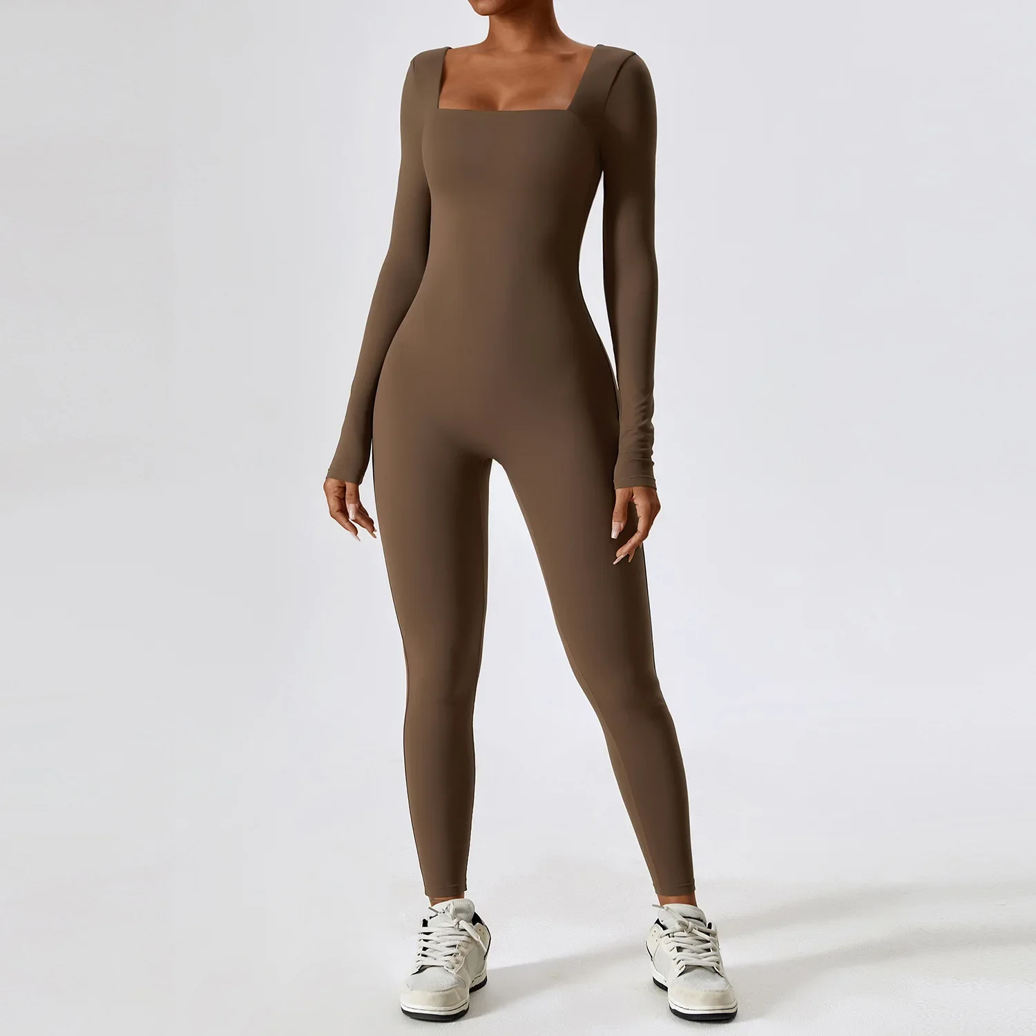 Tight long sleeve yoga wear fitness exercise quick-drying yoga jumpsuit bodysuit women elegance