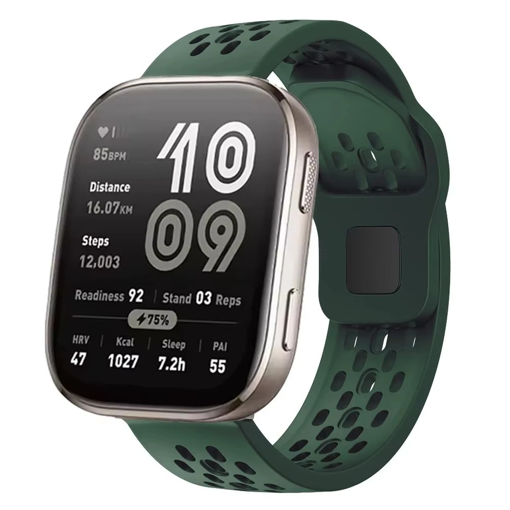 Breathable Silicone Sport Watch Band - 22mm Watch Strap
