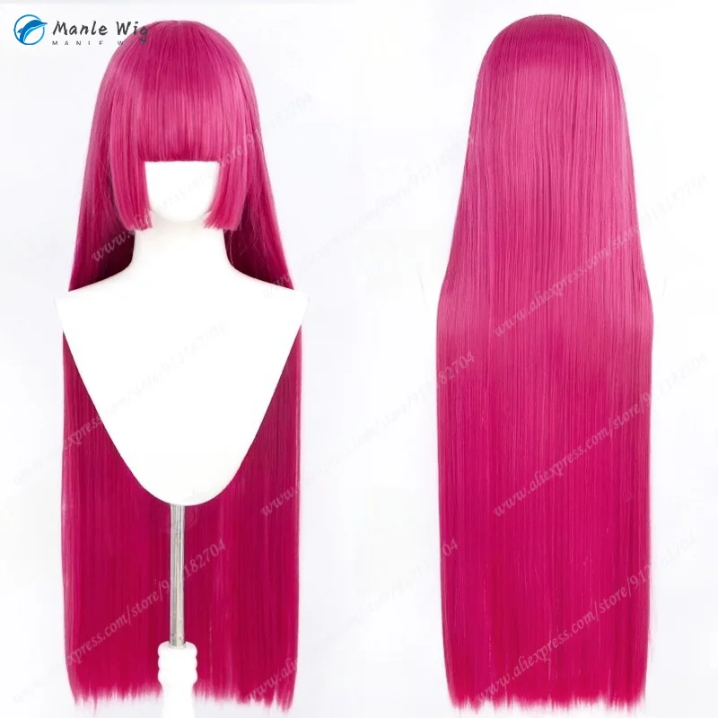 Anime Hojo Sophy Cosplay Perücke 80cm Lang Rosé Pink Frauen Cosplay Perücke Hitzebeständiges Synthetikhaar Halloween + Perückenmütze 2