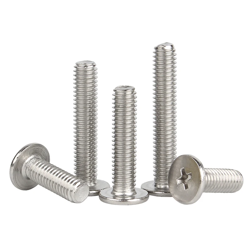 Stainless steel screw M1.4 M1.6 M2 M2.5 M3 M4 M5 M6 M8 304 CM Cross Phillips Ultra Thin Super Low Flat Head 5/10/20pcs