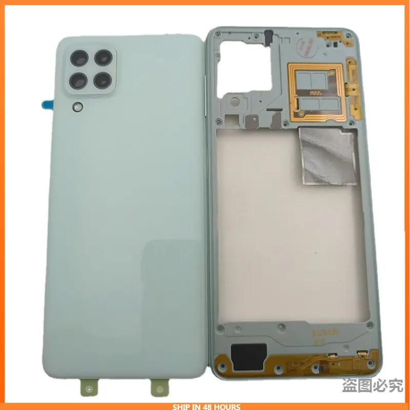 

Для Samsung Galaxy A22 4G 5G A225 A226 чехол для телефона средняя рамка + задняя крышка батарейного отсека задняя крышка с заменой объектива камеры