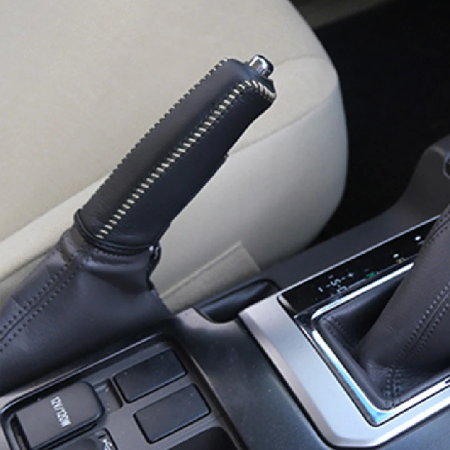 Leather Hand Brake Cover Protective Sleeve for Toyota Camry RAV4 Prado Corolla YARIS KIA Rio Sorento Sportage K2 K3 K4 K5