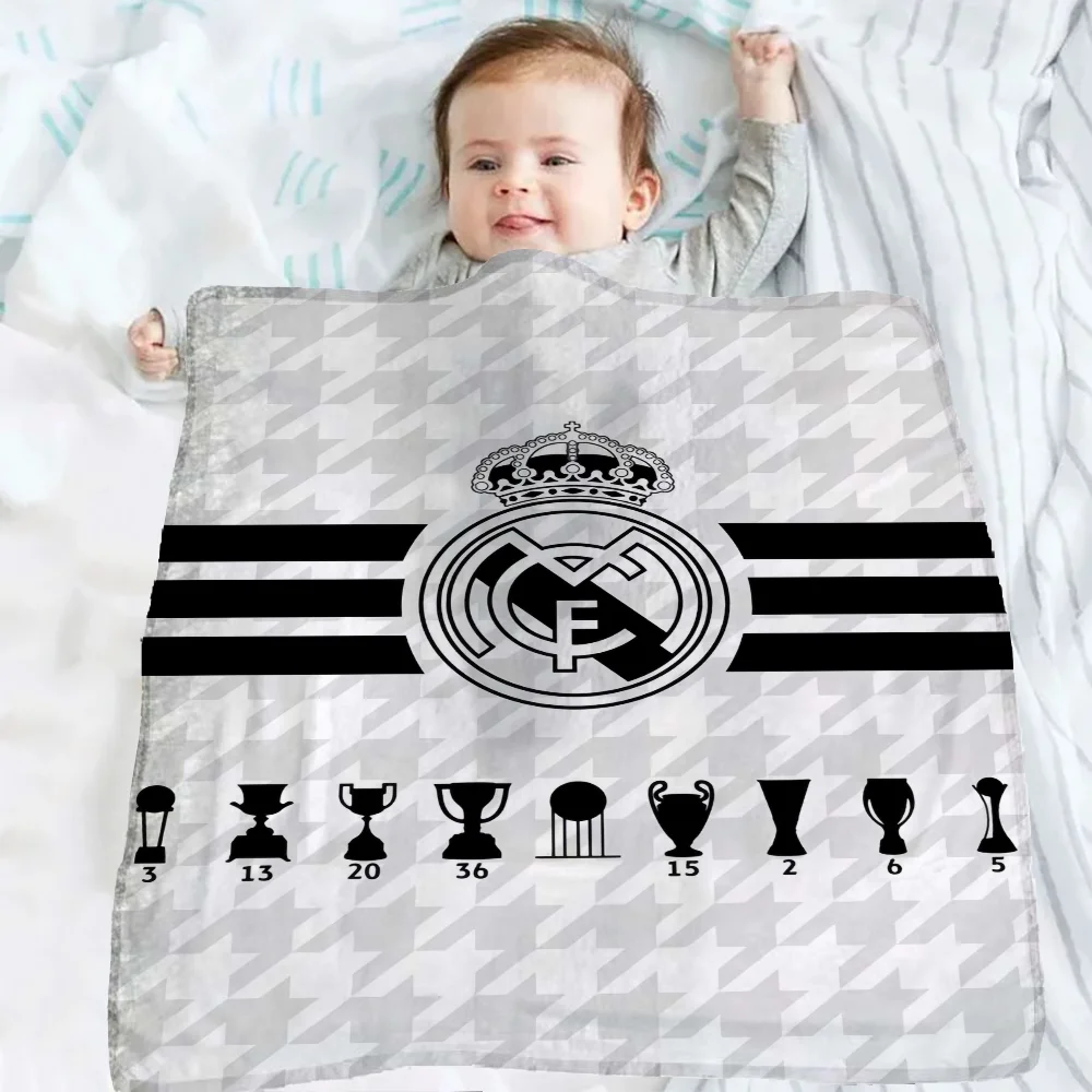 Real Small Blanket Cover Baby Blankets Kids Blanket Knee Blanket Blankets Winter Blanket M-madrid Cf Bedspread on the Bed Sml
