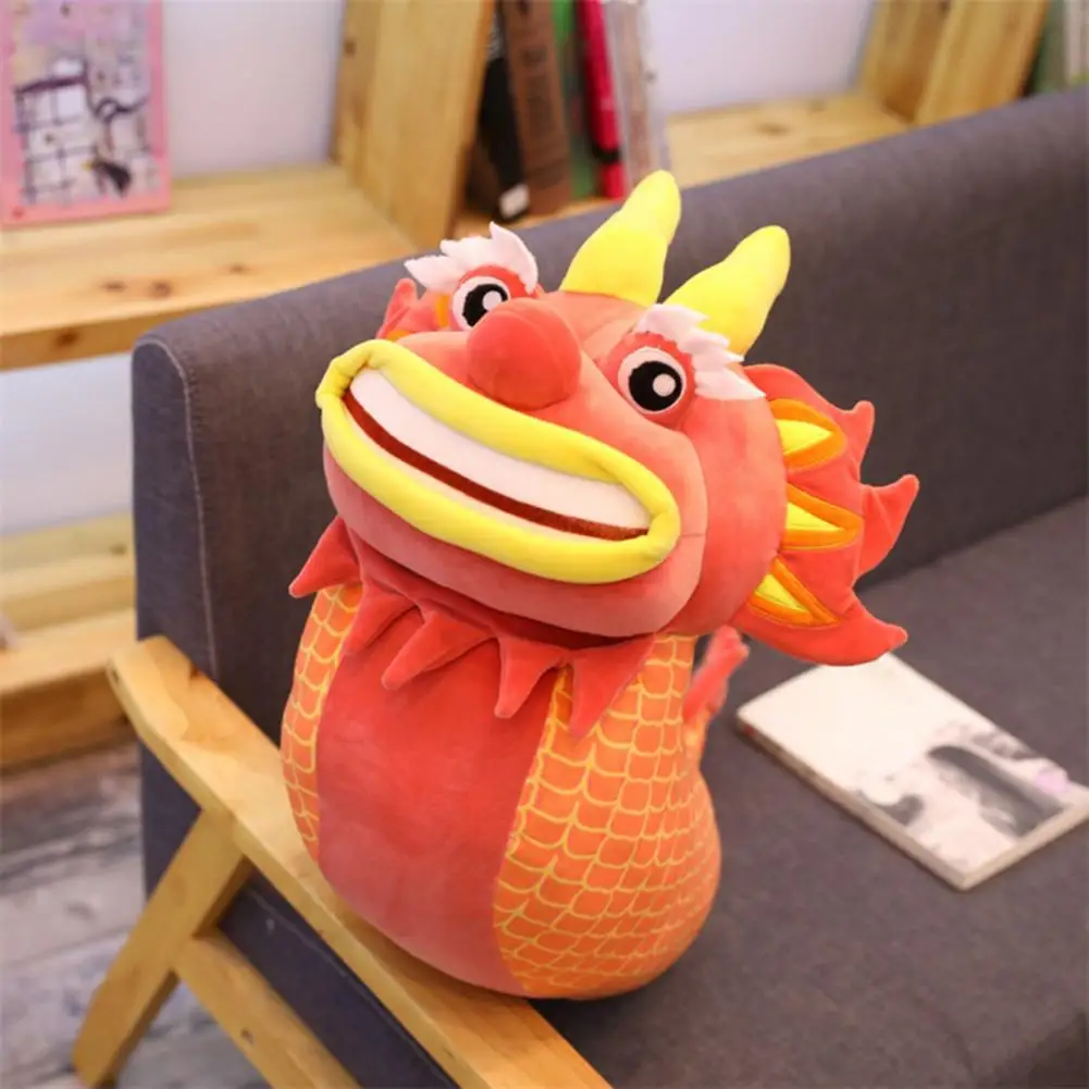 

Cute Dragon Pillow Dragon Plush Toy 2024 Dragon Year Plush Mascot Traditional Zodiac Dragon Stuffed Ornament for Chinese New
