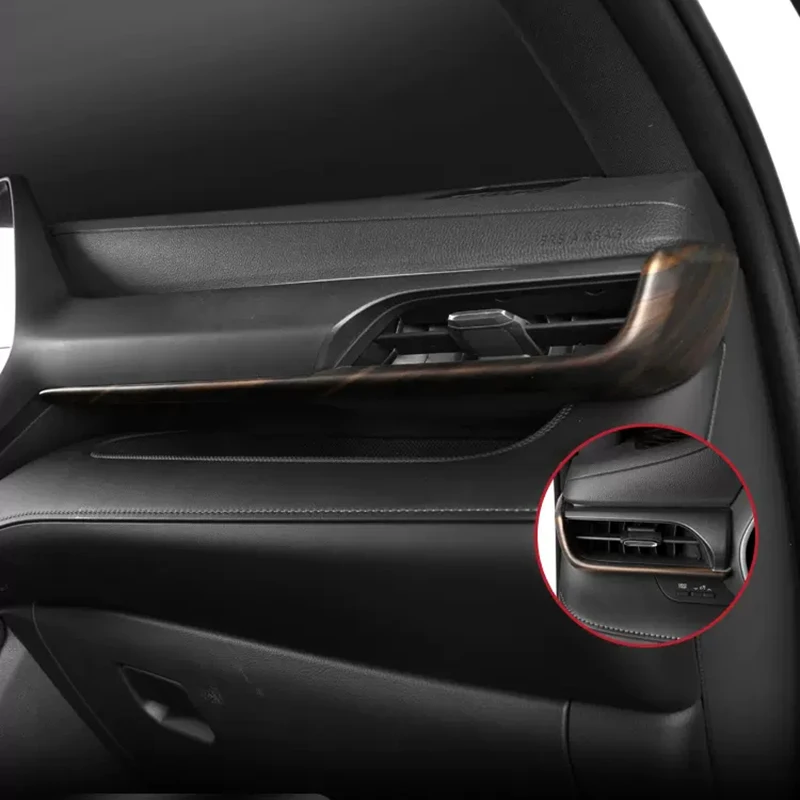 

Передняя крышка для выпускного отверстия приборной панели, украшение интерьера, аксессуары для стайлинга автомобиля, отделка для Toyota Highlander Hybrid XSE 2021 20222023