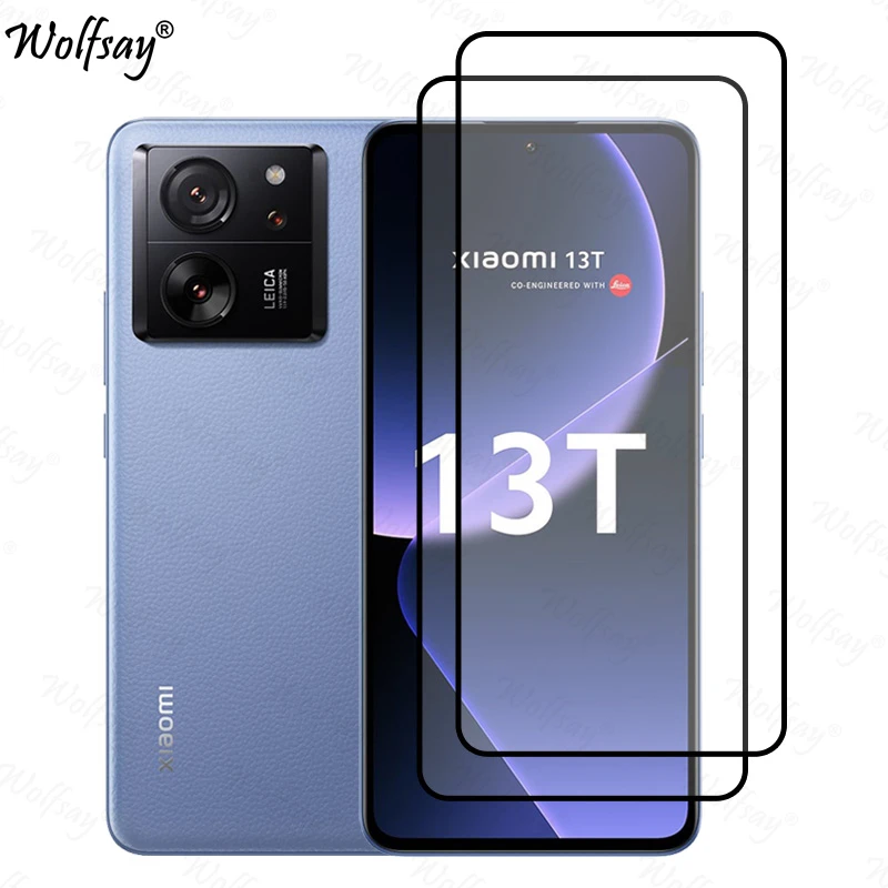 واقي شاشة كامل لهاتف Xiaomi 13T من الزجاج المقسى ل...