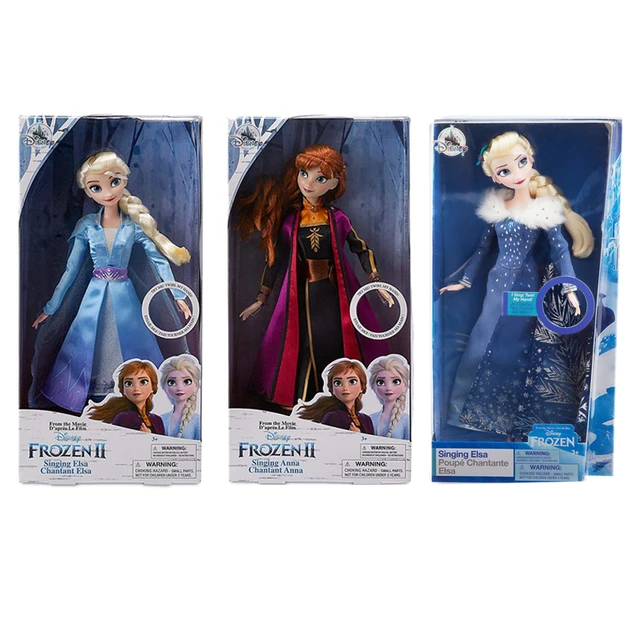 Bonecas Frozen Elsa e Anna Disney Brinquedo para Crianças De Plástico