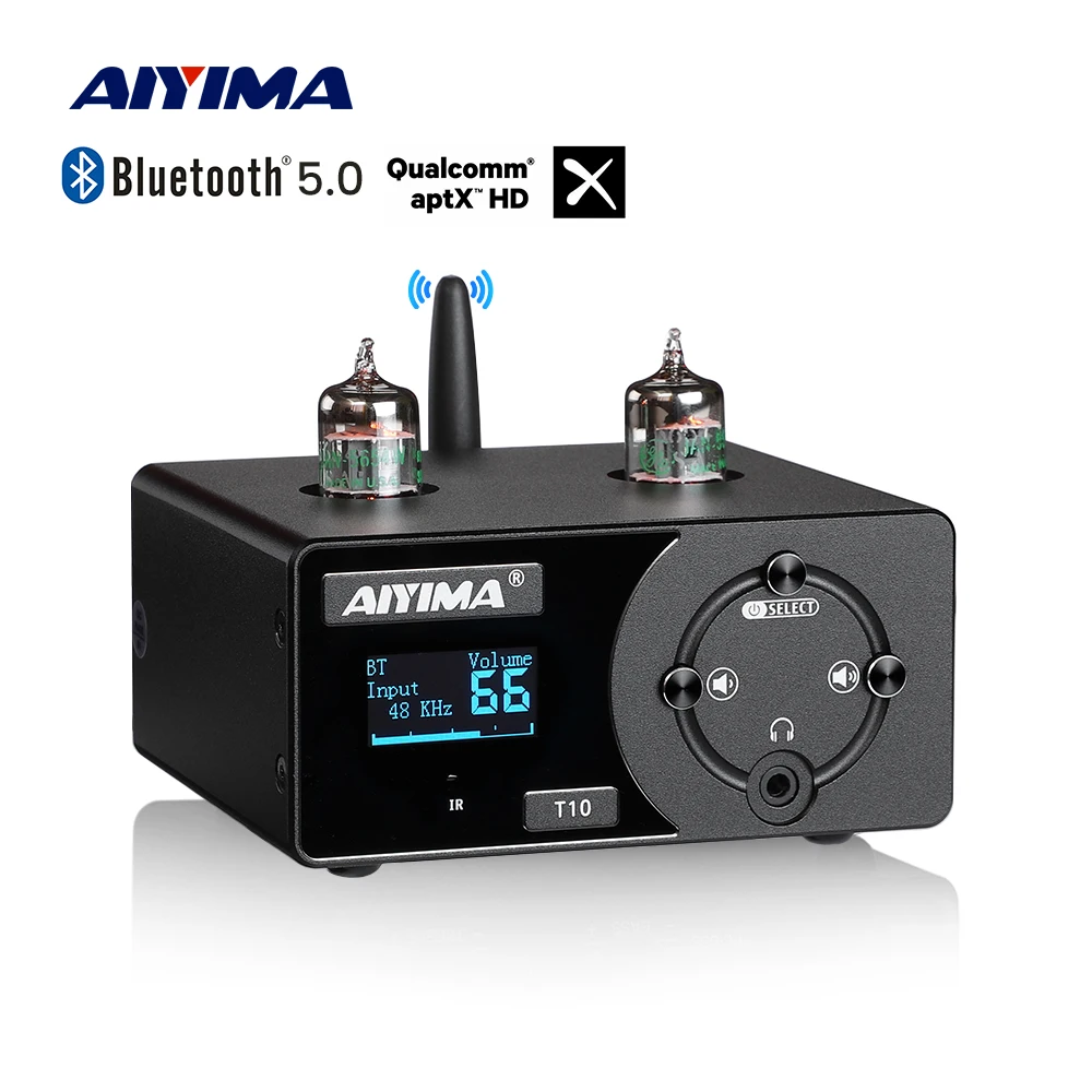

AIYIMA Audio T10 Decoder Mini Hifi USB DAC Headphone Amplifier Bluetooth QCC3031 aptX Coaxial OPT PC-USB Remote Control